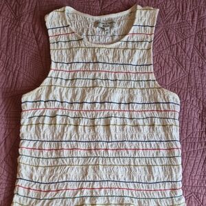 Madewell Striped Tank Top in Cream with Multicolor Accents☀️☀️